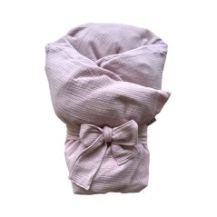 Olulu Péřová zavinovačka 80x80 světle růžový mušelín