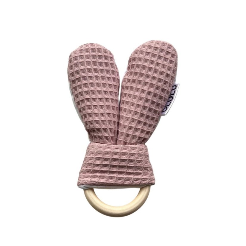 Kousátko starorůžová vafle