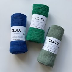Akční set 3 plenek - zelená, zářivě modrá a zářívě zelená