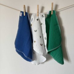 Olulu Sada mini plenek lodičky, zářivě modrá a zelená Olulu Sada mini plenek lodičky, zářivě modrá a zelená