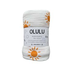 Zavinovací mušelínová plenka sluníčka (křivě ušito)