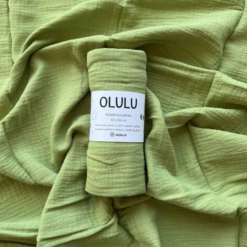 Olulu Mušelínová plenka olivově zelená