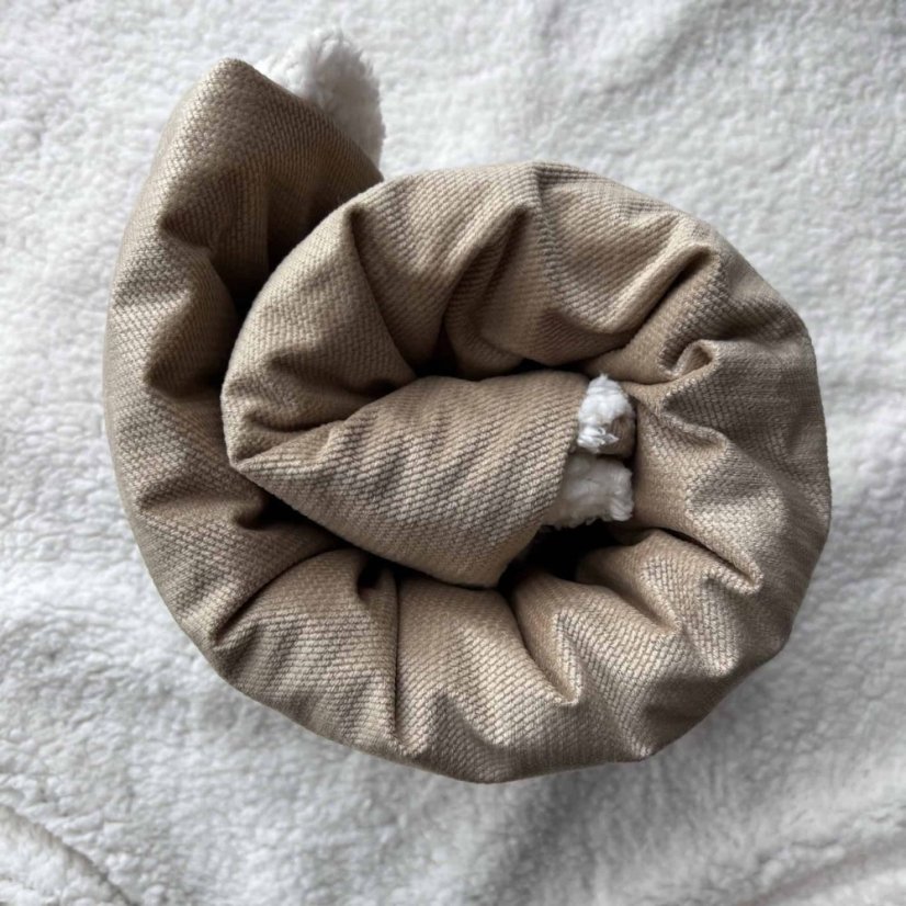 Olulu Beránková dečka velvet cappuccino