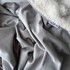 Olulu Beránková dečka velvet světle šedá Olulu Beránková dečka velvet světle šedá