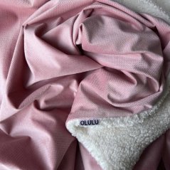 Olulu Beránková dečka velvet světle růžová Olulu Beránková dečka velvet světle růžová