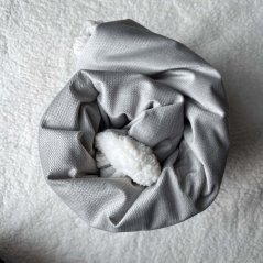 Olulu Beránková dečka velvet světle šedá