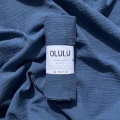 Olulu Mušelínová plenka džínově modrá Olulu Mušelínová plenka džínově modrá