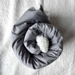 Olulu Beránková dečka velvet šedá