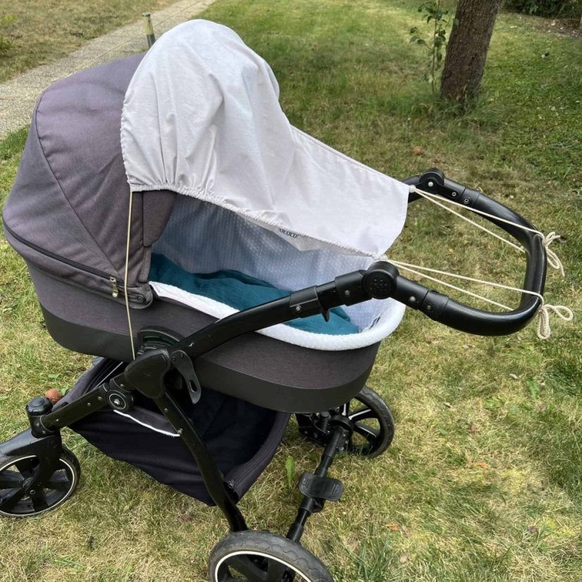 Olulu Sluneční clona na kočárek béžová