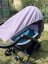 Sluneční clona na kočárek lila