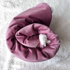 Olulu Beránková dečka velvet starorůžová