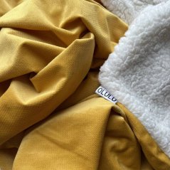 Olulu Beránková dečka velvet hořčicová Olulu Beránková dečka velvet hořčicová
