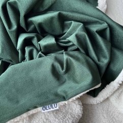 Olulu Beránková dečka velvet tmavě zelená Olulu Beránková dečka velvet tmavě zelená