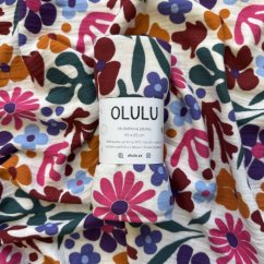 Olulu Mušelínová plenka barevné kytky Olulu Mušelínová plenka barevné kytky