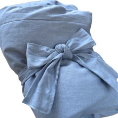 Olulu Péřová zavinovačka 80x80 světle modrý len